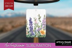 Wildflowers Air Freshener PNG - Watercolor Flowers PNG Product Image 1