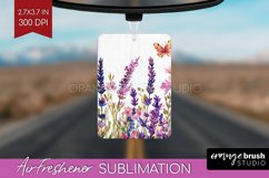 Wildflowers Air Freshener PNG - Watercolor Flowers PNG Product Image 1
