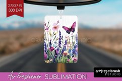 Wildflowers Air Freshener PNG - Watercolor Flowers PNG Product Image 1