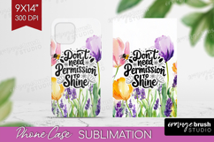Inspirational Quote Phone Case PNG - Wildflowers Case PNG Product Image 1