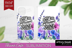 Inspirational Quote Phone Case PNG - Wildflowers Case PNG Product Image 1