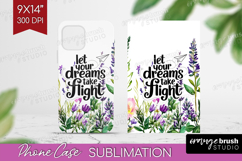Inspirational Quote Phone Case PNG - Wildflowers Case PNG Product Image 1