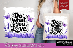 Inspirational Quote Tote Bag - Wildflowers Tote Bag PNG Product Image 1