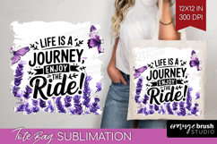 Inspirational Quote Tote Bag - Wildflowers Tote Bag PNG Product Image 1