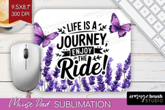 Inspirational Quote Mouse Pad Sublimation - Wildflowers PNG Product Image 1