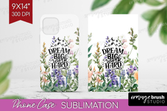 Inspirational Quote Phone Case PNG - Wildflowers Case PNG Product Image 1