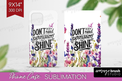 Inspirational Quote Phone Case PNG - Wildflowers Case PNG Product Image 1