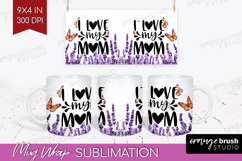 Mothers Day Quote Mug Wrap - Wildflowers Mug PNG Sublimation Product Image 1