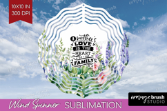 Mothers Day Quote Wind Spinner Sublimation PNG - Wildflowers Product Image 1