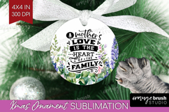 Mothers Day Quote Ornament PNG - Wildflowers PNG Sublimation Product Image 1