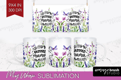Mothers Day Quote Mug Wrap - Wildflowers Mug PNG Sublimation Product Image 1
