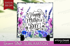 Mothers Day Quote Slate PNG - Wildflowers Square Slate Product Image 1