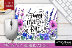 Mothers Day Quote Mouse Pad Sublimation - Wildflowers PNG Product Image 1