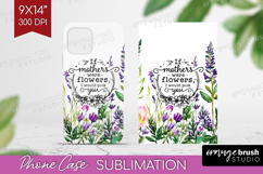 Mothers Day Quote Phone Case PNG - Wildflowers Case PNG Product Image 1