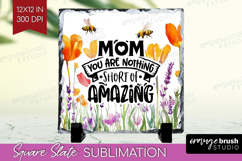 Mothers Day Quote Slate PNG - Wildflowers Square Slate Product Image 1