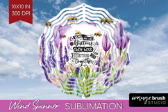 Mothers Day Quote Wind Spinner Sublimation PNG - Wildflowers Product Image 1