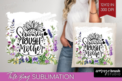 Mothers Day Quote Tote Bag - Wildflowers Tote Bag PNG Product Image 1