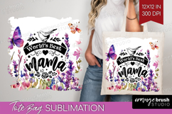 Mothers Day Quote Tote Bag - Wildflowers Tote Bag PNG Product Image 1