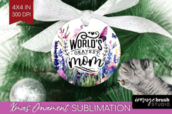 Mothers Day Quote Ornament PNG - Wildflowers PNG Sublimation Product Image 1