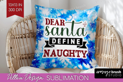 Sarcastic Christmas Quote Pillow Sublimation - Winter Tie Product Image 1