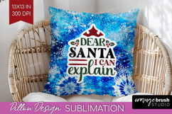 Sarcastic Christmas Quote Pillow Sublimation - Winter Tie Product Image 1