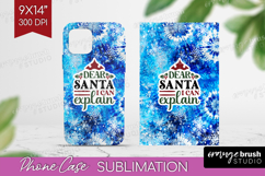 Sarcastic Christmas Quote Phone Case PNG - Winter Tie Dye Product Image 1