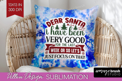 Sarcastic Christmas Quote Pillow Sublimation - Winter Tie Product Image 1
