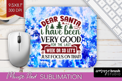 Sarcastic Christmas Quote Mouse Pad Sublimation - Winter Tie Product Image 1