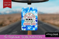 Sarcastic Christmas Quote Air Freshener PNG - Winter Tie Dye Product Image 1