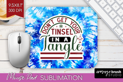 Sarcastic Christmas Quote Mouse Pad Sublimation - Winter Tie Product Image 1