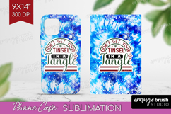 Sarcastic Christmas Quote Phone Case PNG - Winter Tie Dye Product Image 1