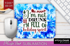Sarcastic Christmas Quote Mouse Pad Sublimation - Winter Tie Product Image 1