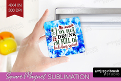 Sarcastic Christmas Quote Magnet Sublimation - Winter Tie Product Image 1