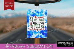 Sarcastic Christmas Quote Air Freshener PNG - Winter Tie Dye Product Image 1