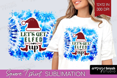 Sarcastic Christmas Quote Square Tshirt Background - Winter Product Image 1