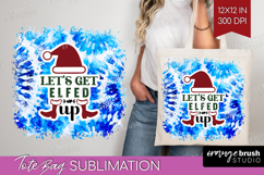 Sarcastic Christmas Quote Tote Bag - Winter Tie Dye Tote Bag Product Image 1