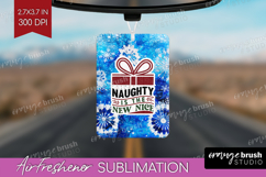 Sarcastic Christmas Quote Air Freshener PNG - Winter Tie Dye Product Image 1