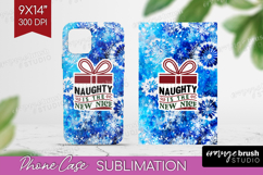 Sarcastic Christmas Quote Phone Case PNG - Winter Tie Dye Product Image 1