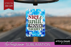 Sarcastic Christmas Quote Air Freshener PNG - Winter Tie Dye Product Image 1