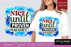 Sarcastic Christmas Quote Square Tshirt Background - Winter Product Image 1