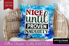 Sarcastic Christmas Quote Pillow Sublimation - Winter Tie Product Image 1