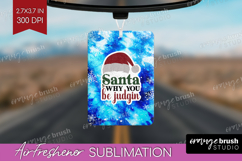 Sarcastic Christmas Quote Air Freshener PNG - Winter Tie Dye Product Image 1