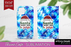 Sarcastic Christmas Quote Phone Case PNG - Winter Tie Dye Product Image 1