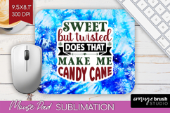 Sarcastic Christmas Quote Mouse Pad Sublimation - Winter Tie Product Image 1