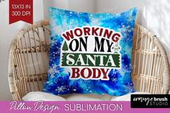 Sarcastic Christmas Quote Pillow Sublimation - Winter Tie Product Image 1