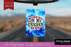 Sarcastic Christmas Quote Air Freshener PNG - Winter Tie Dye Product Image 1
