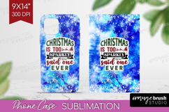 Sarcastic Christmas Quote Phone Case PNG - Winter Tie Dye Product Image 1