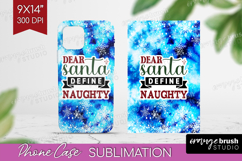 Sarcastic Christmas Quote Phone Case PNG - Winter Tie Dye Product Image 1