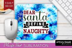 Sarcastic Christmas Quote Mouse Pad Sublimation - Winter Tie Product Image 1
