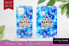 Sarcastic Christmas Quote Phone Case PNG - Winter Tie Dye Product Image 1